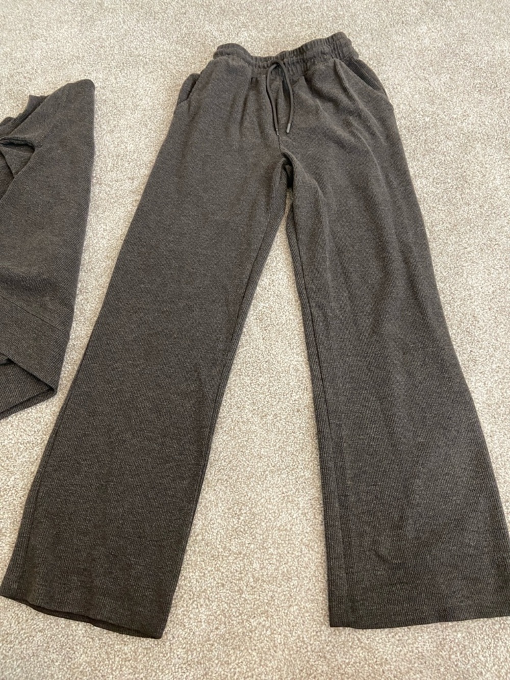 Jockey Brown Cozy Knit Loungewear Set - Sweatshirt & Drawstring Pants π€π«Άπ» - Picture 4 of 12
